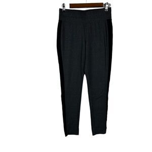 LOGO Lotus Melange knit pants size Small Gray with Black side stripe